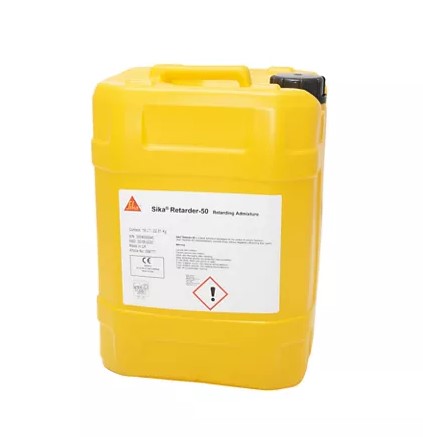 Retardador de fraguado para hormigón, Sika Retarder® 50 de Sika. Marrón